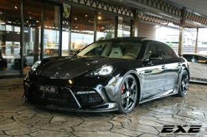 Porsche Panamera Black on Black by EXE and Mansory 2016 года